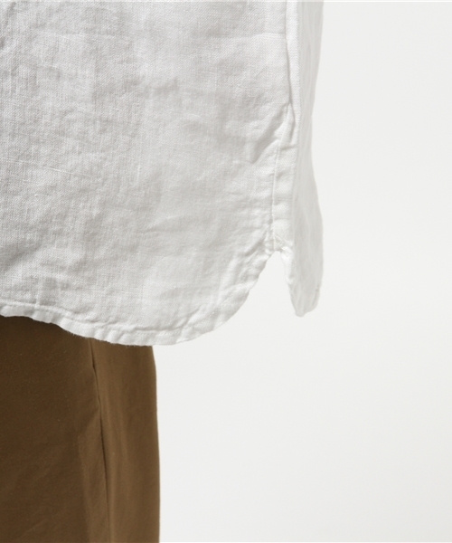 FIGARO Paris（フィガロパリ）の「◆120%LINO BOX シャツ（シャツ/ブラウス・レディース・ライトグレー/ホワイト・38/40）」の11枚目の写真