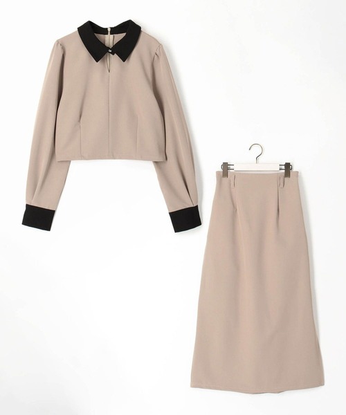 179/WG(イチナナキュウダブルジー)の「クレリックセットアップワンピース(ワンピース・レディース・グレー/グレー系/ベージュ/ベージュ系・MEDIUM)」の5枚目の写真