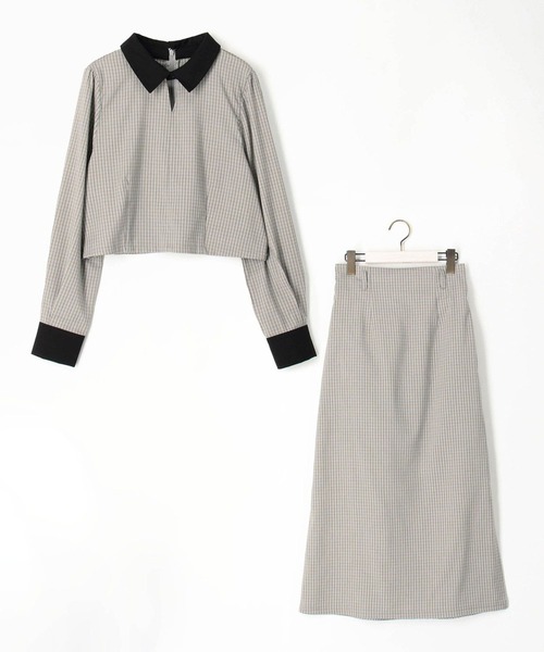 179/WG(イチナナキュウダブルジー)の「クレリックセットアップワンピース(ワンピース・レディース・グレー/グレー系/ベージュ/ベージュ系・MEDIUM)」の6枚目の写真