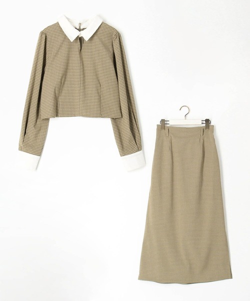 179/WG(イチナナキュウダブルジー)の「クレリックセットアップワンピース(ワンピース・レディース・グレー/グレー系/ベージュ/ベージュ系・MEDIUM)」の7枚目の写真