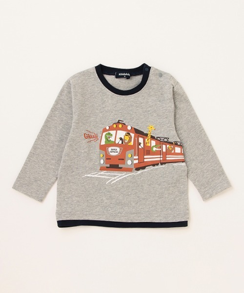 T シャツ kladskap 電車 tシャツ 正面電車クレイジーカラー半袖Tシャツ キッズ 子供服 男の子 kladskap