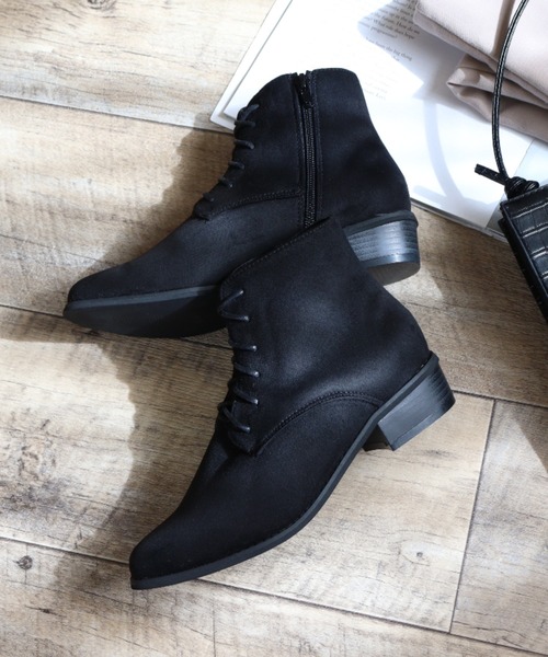 LibertyDoll（リバティードール）の「ポインテッドローヒールブーツ（ブーツ・レディース・ダークブラウン系2/ダークブラウン系4/キャメル/ブラック系1/ブラック系3/ブラック系4/ダークブラウン系3/グレー系1/ブラック系6/ブラック系5/ブラック系7/アイボリー系2/グレー系2/ブラック系2/ダークブラウン系1/アイボリー系1・LL/S/M/L/SS/3L）」の3枚目の写真