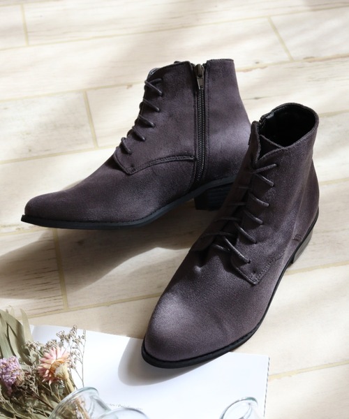 LibertyDoll（リバティードール）の「ポインテッドローヒールブーツ（ブーツ・レディース・ダークブラウン系2/ダークブラウン系4/キャメル/ブラック系1/ブラック系3/ブラック系4/ダークブラウン系3/グレー系1/ブラック系6/ブラック系5/ブラック系7/アイボリー系2/グレー系2/ブラック系2/ダークブラウン系1/アイボリー系1・LL/S/M/L/SS/3L）」の8枚目の写真