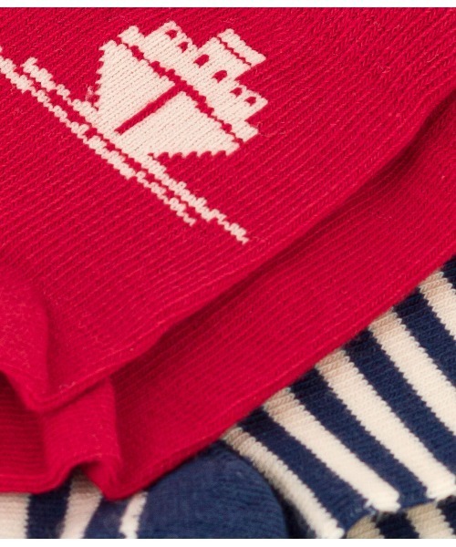 PETIT BATEAU(プチバトー)の「ソックス2枚組(ソックス/靴下・キッズ・その他・6m-12m/18m-36m)」の2枚目の写真