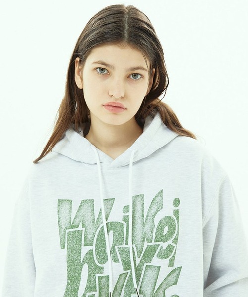 WaiKei（ワイケイ）の「【UNISEX】Wai Kei／タイポグラフィフーディー(裏起毛) 2194825（パーカー・レディース・ブラック/ネイビー/オフホワイト・MEDIUM/LARGE）」の15枚目の写真