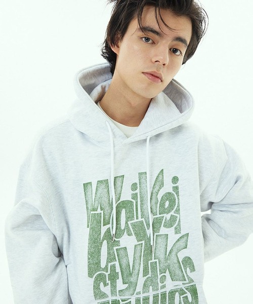 WaiKei（ワイケイ）の「【UNISEX】Wai Kei／タイポグラフィフーディー(裏起毛) 2194825（パーカー・レディース・ブラック/ネイビー/オフホワイト・MEDIUM/LARGE）」の20枚目の写真