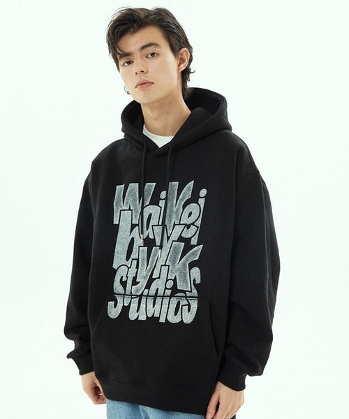 WaiKei（ワイケイ）の「【UNISEX】Wai Kei／タイポグラフィフーディー(裏起毛) 2194825（パーカー・レディース・ブラック/ネイビー/オフホワイト・MEDIUM/LARGE）」の18枚目の写真