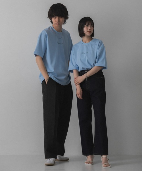 SENSE OF PLACE by URBAN RESEARCH（センスオブプレイスバイアーバンリサーチ）の「シシュウポンチショートスリーブTシャツ（Tシャツ/カットソー・メンズ・ライトカーキ/ライトベージュ/ブラック/ホワイト/チャコールグレー/オリーブ/ブルー/ブラック系その他/ホワイト系その他/ピンク/ライトブルー/グリーン系その他/パープル・MEDIUM/LARGE）」の14枚目の写真