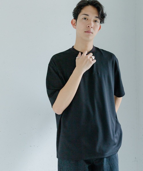 SENSE OF PLACE by URBAN RESEARCH(センスオブプレイスバイアーバンリサーチ)の「シシュウポンチショートスリーブTシャツ(Tシャツ/カットソー・メンズ・ライトカーキ/ライトベージュ/ブラック/ホワイト/チャコールグレー/オリーブ/ブルー/ブラック系その他/ホワイト系その他/ピンク/ライトブルー/グリーン系その他/パープル・MEDIUM/LARGE)」の19枚目の写真