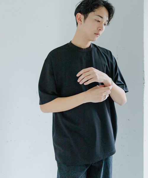 SENSE OF PLACE by URBAN RESEARCH(センスオブプレイスバイアーバンリサーチ)の「シシュウポンチショートスリーブTシャツ(Tシャツ/カットソー・メンズ・ライトカーキ/ライトベージュ/ブラック/ホワイト/チャコールグレー/オリーブ/ブルー/ブラック系その他/ホワイト系その他/ピンク/ライトブルー/グリーン系その他/パープル・MEDIUM/LARGE)」の21枚目の写真