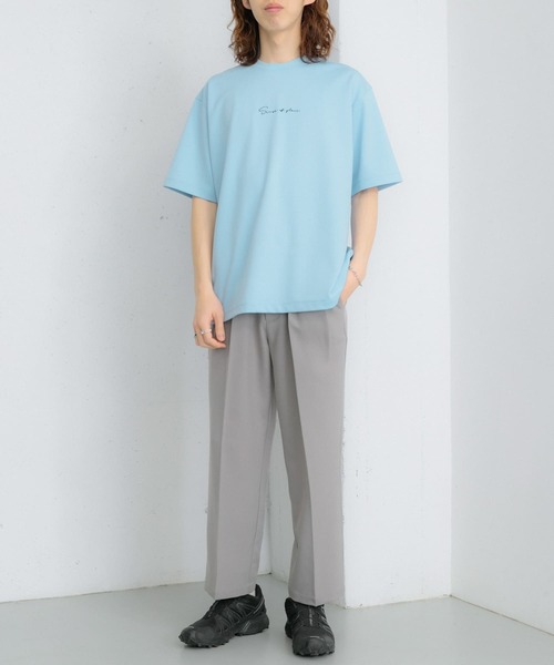 SENSE OF PLACE by URBAN RESEARCH(センスオブプレイスバイアーバンリサーチ)の「シシュウポンチショートスリーブTシャツ(Tシャツ/カットソー・メンズ・ライトカーキ/ライトベージュ/ブラック/ホワイト/チャコールグレー/オリーブ/ブルー/ブラック系その他/ホワイト系その他/ピンク/ライトブルー/グリーン系その他/パープル・MEDIUM/LARGE)」の22枚目の写真