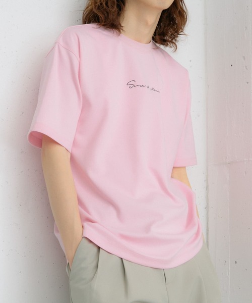 SENSE OF PLACE by URBAN RESEARCH（センスオブプレイスバイアーバンリサーチ）の「シシュウポンチショートスリーブTシャツ（Tシャツ/カットソー・メンズ・ライトカーキ/ライトベージュ/ブラック/ホワイト/チャコールグレー/オリーブ/ブルー/ブラック系その他/ホワイト系その他/ピンク/ライトブルー/グリーン系その他/パープル・MEDIUM/LARGE）」の13枚目の写真