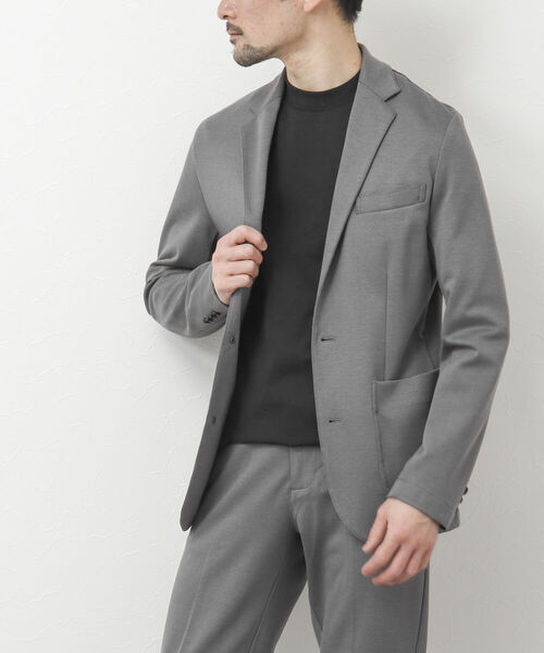 NOLLEY'S goodman（ノーリーズグッドマン）の「《セットアップ対応》ストレッチジャージ ジャケット（テーラードジャケット・メンズ・ネイビー/グレー・S/M/L/XL）」の21枚目の写真
