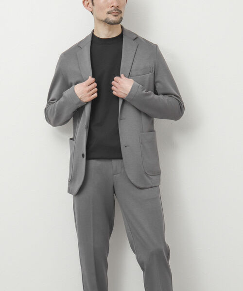 NOLLEY'S goodman（ノーリーズグッドマン）の「《セットアップ対応》ストレッチジャージ ジャケット（テーラードジャケット・メンズ・ネイビー/グレー・S/M/L/XL）」の22枚目の写真