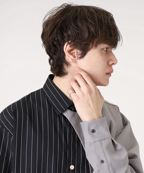 tk.TAKEO KIKUCHI（ティーケータケオキクチ）の「◆ぷっくりピンキーリング＆イヤカフ（リング・メンズ・シルバー系4/シルバー/ゴールド/シルバー系5/ゴールド系5・08）」の17枚目の写真