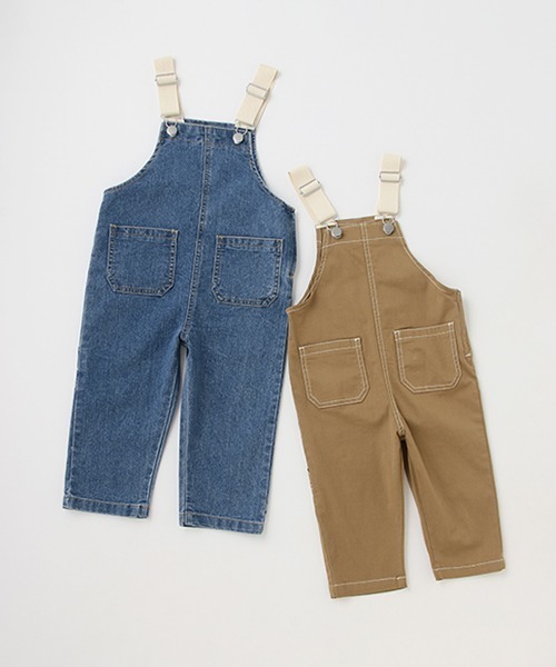 petit main(プティマイン)の「サロペット(サロペット/オーバーオール・キッズ・サックスブルー/ベージュ・90cm/110cm/100cm)」の17枚目の写真
