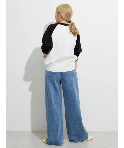 DISCUS ATHLETIC（ディスカス　アスレチック）の「DISCUS ハイツイストラグランニットプルオーバーA（ニット/セーター・レディース・ネイビー/ブラック・FREE）」の12枚目の写真