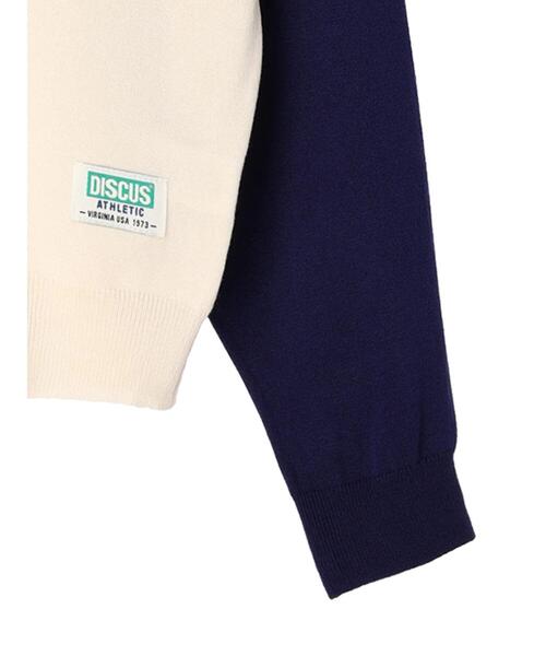 DISCUS ATHLETIC（ディスカス　アスレチック）の「DISCUS ハイツイストラグランニットプルオーバーA（ニット/セーター・レディース・ネイビー/ブラック・FREE）」の18枚目の写真