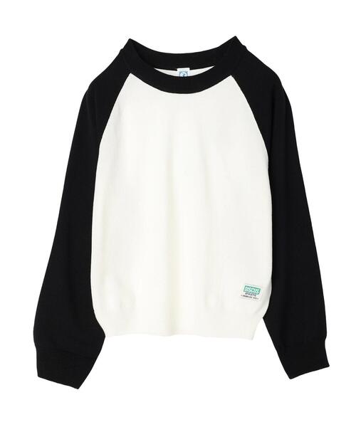 DISCUS ATHLETIC（ディスカス　アスレチック）の「DISCUS ハイツイストラグランニットプルオーバーA（ニット/セーター・レディース・ネイビー/ブラック・FREE）」の22枚目の写真