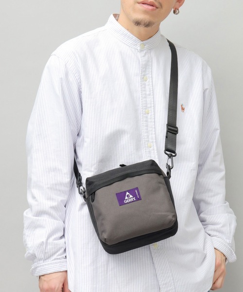 GERRY(ジェリー)の「撥水加工 リサイクルポリエステル REPREVE マルチポケット 正方形 ミニショルダーバッグ(ショルダーバッグ・メンズ・ブラウン系その他/ベージュ/ブラック/グレー・FREE)」の6枚目の写真
