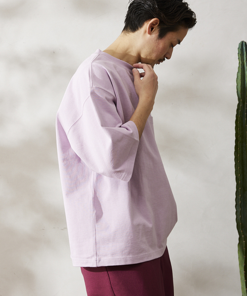 JOURNAL STANDARD relume（ジャーナルスタンダード　レリューム）の「USA オーバーサイズ ヘビーオンス Tシャツ（Tシャツ/カットソー・メンズ・ホワイト/ブラック/ホワイト×ホワイト/ラベンダー/イエロー・MEDIUM/LARGE）」の18枚目の写真