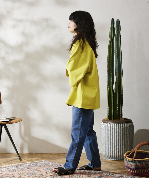 JOURNAL STANDARD relume（ジャーナルスタンダード　レリューム）の「USA オーバーサイズ ヘビーオンス Tシャツ（Tシャツ/カットソー・メンズ・ホワイト/ブラック/ホワイト×ホワイト/ラベンダー/イエロー・MEDIUM/LARGE）」の21枚目の写真