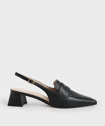 CHARLES & KEITH | テーパードスクエアトゥ スリングバックパンプス(パンプス)