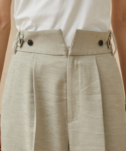 PUBLIC TOKYO（パブリックトウキョウ）の「リネンライクフレアパンツ（スラックス・レディース・ブラック/ベージュ/ダークグレー/パープル/その他2・1/2）」の11枚目の写真