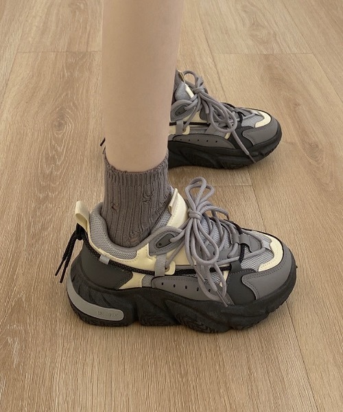 Burner(バーナー)の「【OKUOKU 0909】 厚底スニーカー oku-shoes-687453452291-45 U(スニーカー・レディース・A/B/C・35/36/37/40/39/38)」の6枚目の写真