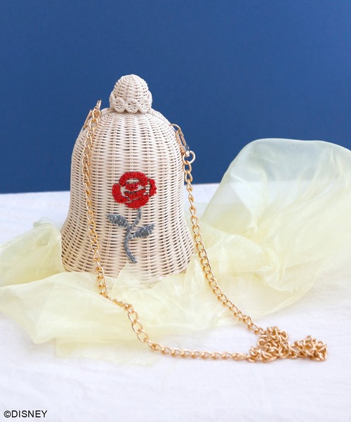 ACCOMMODE（アコモデ）の「【WEB限定】美女と野獣　ローズドームラタンショルダーバッグ（かごバッグ・レディース・ナチュラル・FREE）」の19枚目の写真