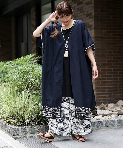 チチカカ(チチカカ)の「ジオメトリック刺繍カーディガン(カーディガン/ボレロ・レディース・アイボリー/マスタード/ネイビー・FREE)」の9枚目の写真