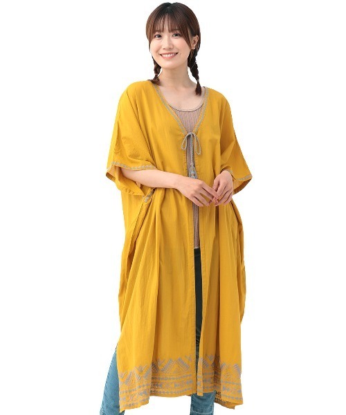 チチカカ(チチカカ)の「ジオメトリック刺繍カーディガン(カーディガン/ボレロ・レディース・アイボリー/マスタード/ネイビー・FREE)」の12枚目の写真