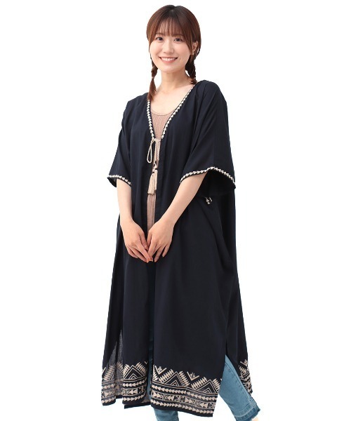 チチカカ(チチカカ)の「ジオメトリック刺繍カーディガン(カーディガン/ボレロ・レディース・アイボリー/マスタード/ネイビー・FREE)」の13枚目の写真