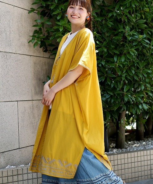 チチカカ(チチカカ)の「ジオメトリック刺繍カーディガン(カーディガン/ボレロ・レディース・アイボリー/マスタード/ネイビー・FREE)」の8枚目の写真