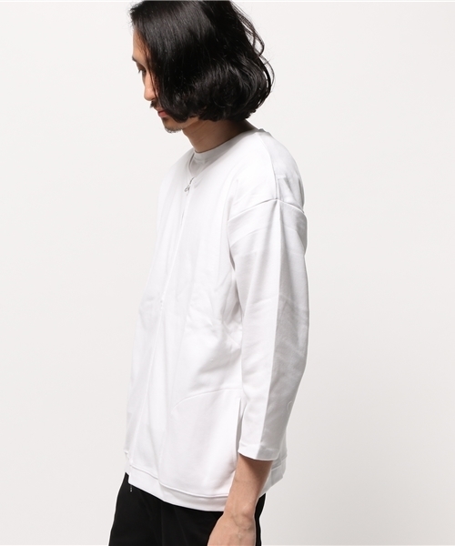 RAGEBLUE(レイジブルー)の「ポンチZIPカーディガン7分袖/565107(カーディガン/ボレロ・メンズ・ネイビー/グレー/ホワイト・LARGE/MEDIUM)」の5枚目の写真