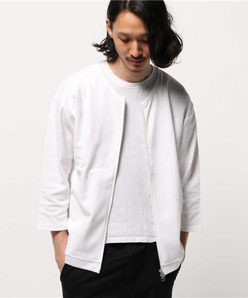 RAGEBLUE(レイジブルー)の「ポンチZIPカーディガン7分袖/565107(カーディガン/ボレロ・メンズ・ネイビー/グレー/ホワイト・LARGE/MEDIUM)」の10枚目の写真