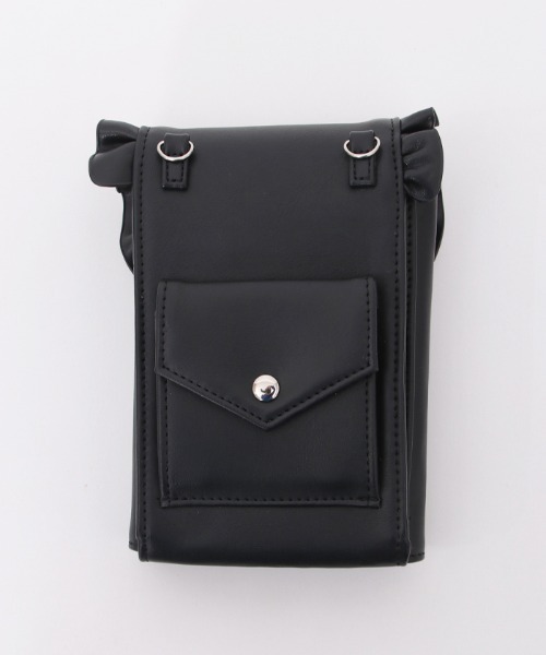 axes femme POETIQUE(アクシーズファムポエティック)の「レースアップスマホポシェット(スマホグッズ・レディース・ピンク/ブラック・FREE)」の14枚目の写真