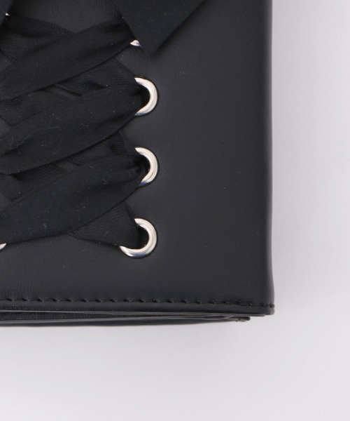 axes femme POETIQUE(アクシーズファムポエティック)の「レースアップスマホポシェット(スマホグッズ・レディース・ピンク/ブラック・FREE)」の16枚目の写真