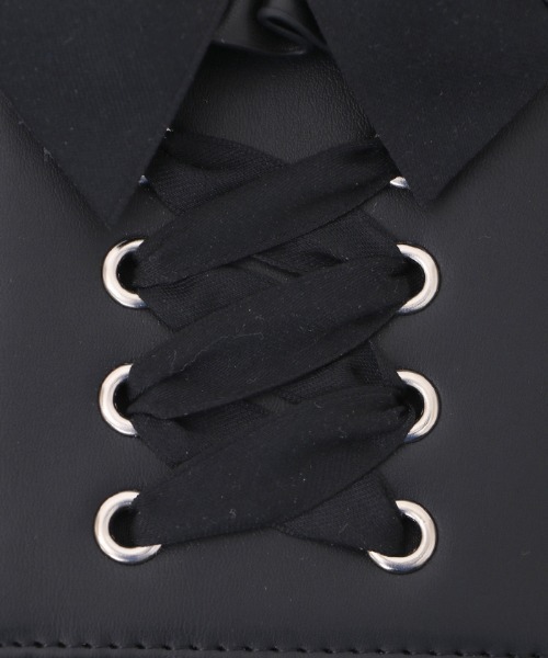 axes femme POETIQUE(アクシーズファムポエティック)の「レースアップスマホポシェット(スマホグッズ・レディース・ピンク/ブラック・FREE)」の17枚目の写真