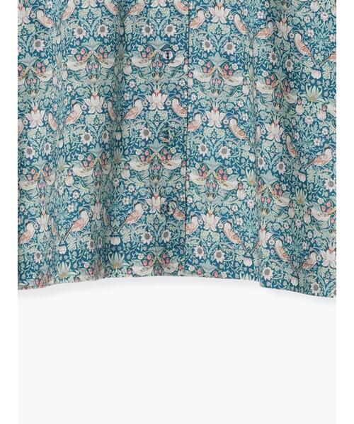 TSUHARU by Samansa Mos2(ツハルバイサマンサモスモス)の「リバティStrawberry Thief柄ブラウス(シャツ/ブラウス・レディース・ブラック/グリーン・フリ-)」の7枚目の写真