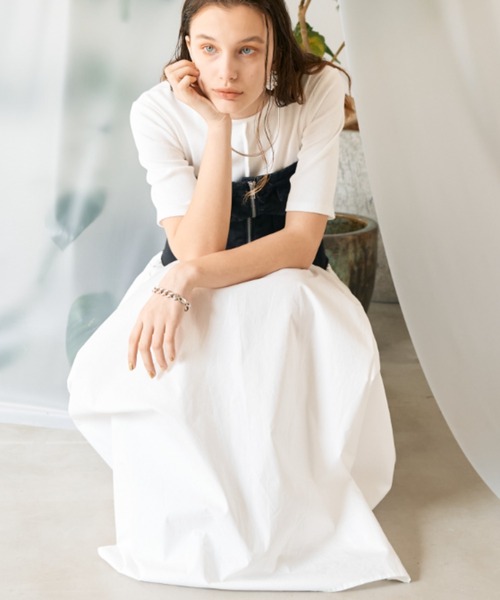 Solace（ソレイス）の「テレコリブドッキングボリュームワンピース（ワンピース・レディース・ブラック/ホワイト・M/L）」の22枚目の写真