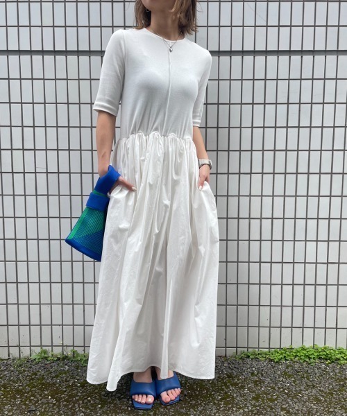 Solace（ソレイス）の「テレコリブドッキングボリュームワンピース（ワンピース・レディース・ブラック/ホワイト・M/L）」の13枚目の写真