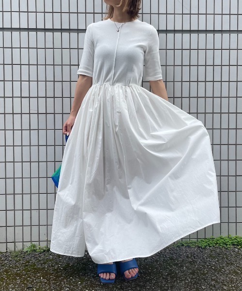 Solace（ソレイス）の「テレコリブドッキングボリュームワンピース（ワンピース・レディース・ブラック/ホワイト・M/L）」の12枚目の写真