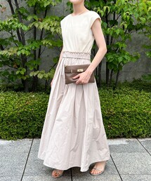 NOLLEY’S | ◇【WEB限定】テレコ×メモリータフタドッキングワンピース(ワンピース)