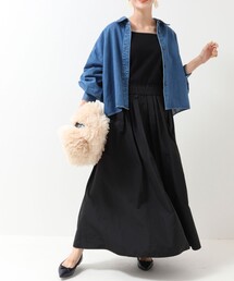 NOLLEY’S | ◇【WEB限定】テレコ×メモリータフタドッキングワンピース(ワンピース)