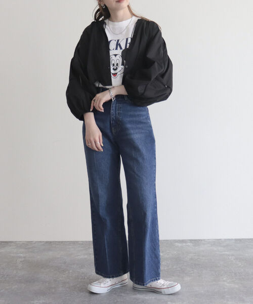 fredy emue（フレディエミュ）の「【fredyemueフレディエミュ】センタープレスストレートデニム（デニムパンツ・レディース・サックスブルー/ネイビー・36/38）」の12枚目の写真