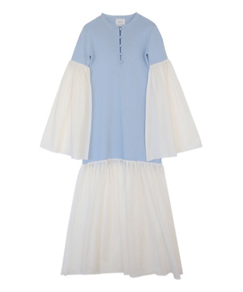 AMAIL（アマイル）の「Cotton docking dress（ワンピース・レディース・ブラック/ブルー・FREE）」の13枚目の写真