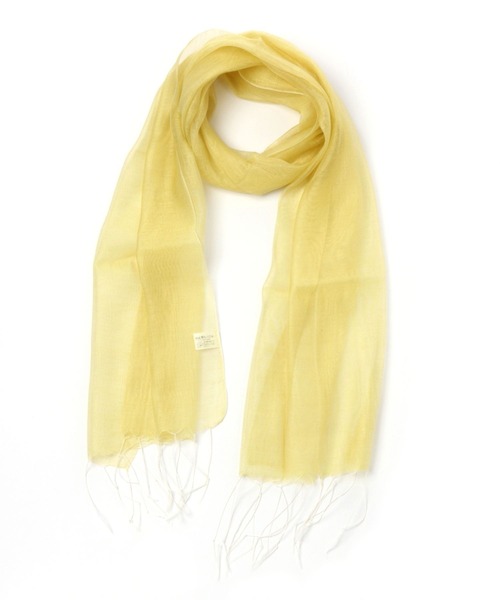 studio CLIP(スタディオクリップ)の「シルクレーヨン無地ストール(ストール/ショール・レディース・ブラック/イエロー/オフホワイト・FREE)」の3枚目の写真