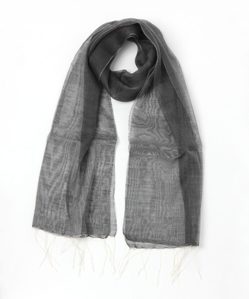 studio CLIP(スタディオクリップ)の「シルクレーヨン無地ストール(ストール/ショール・レディース・ブラック/イエロー/オフホワイト・FREE)」の1枚目の写真