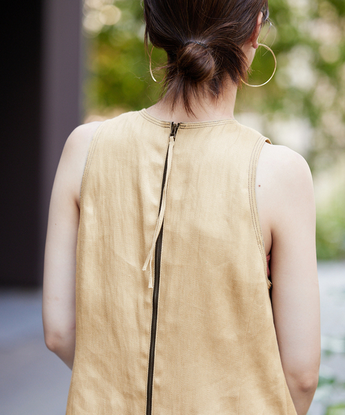 IENA（イエナ）の「COTTON-KAPOKマキシワンピース（ワンピース・レディース・ブラック/ベージュ・36/38）」の10枚目の写真